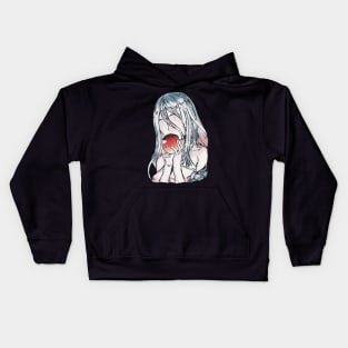 So I'm a Spider, So What? anime characters Kumoko in her human form Shiraori in a Watercolor art Kids Hoodie